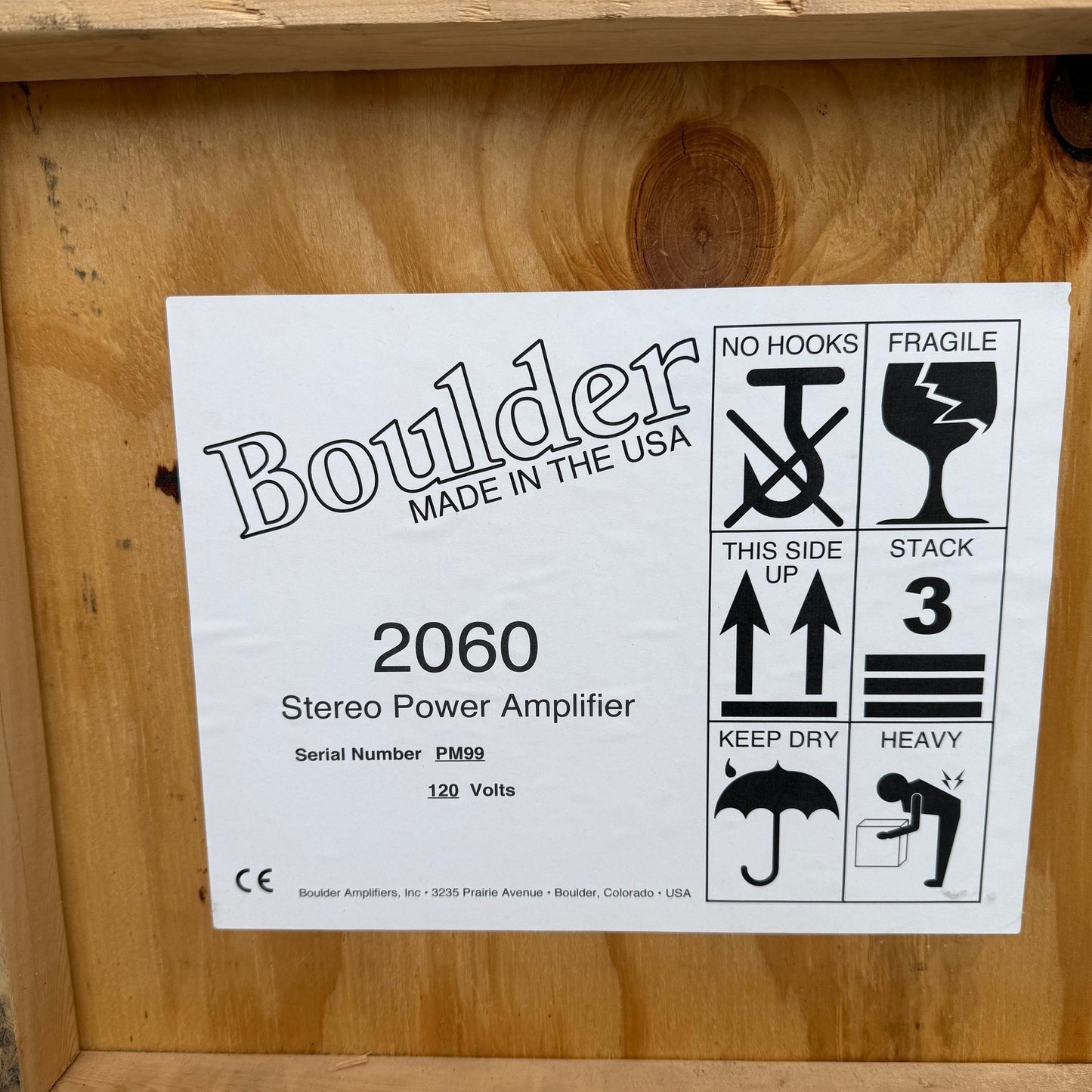 Boulder 2060 Stereo Amplifier Pre-owned